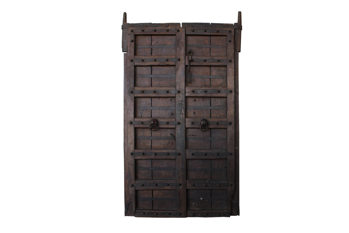 Old Gate Wood Iron Details 114x10x201cm - #DP-247